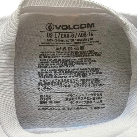 NWT VOLCOM stone tee shirt kids L large - Picture 6 of 7